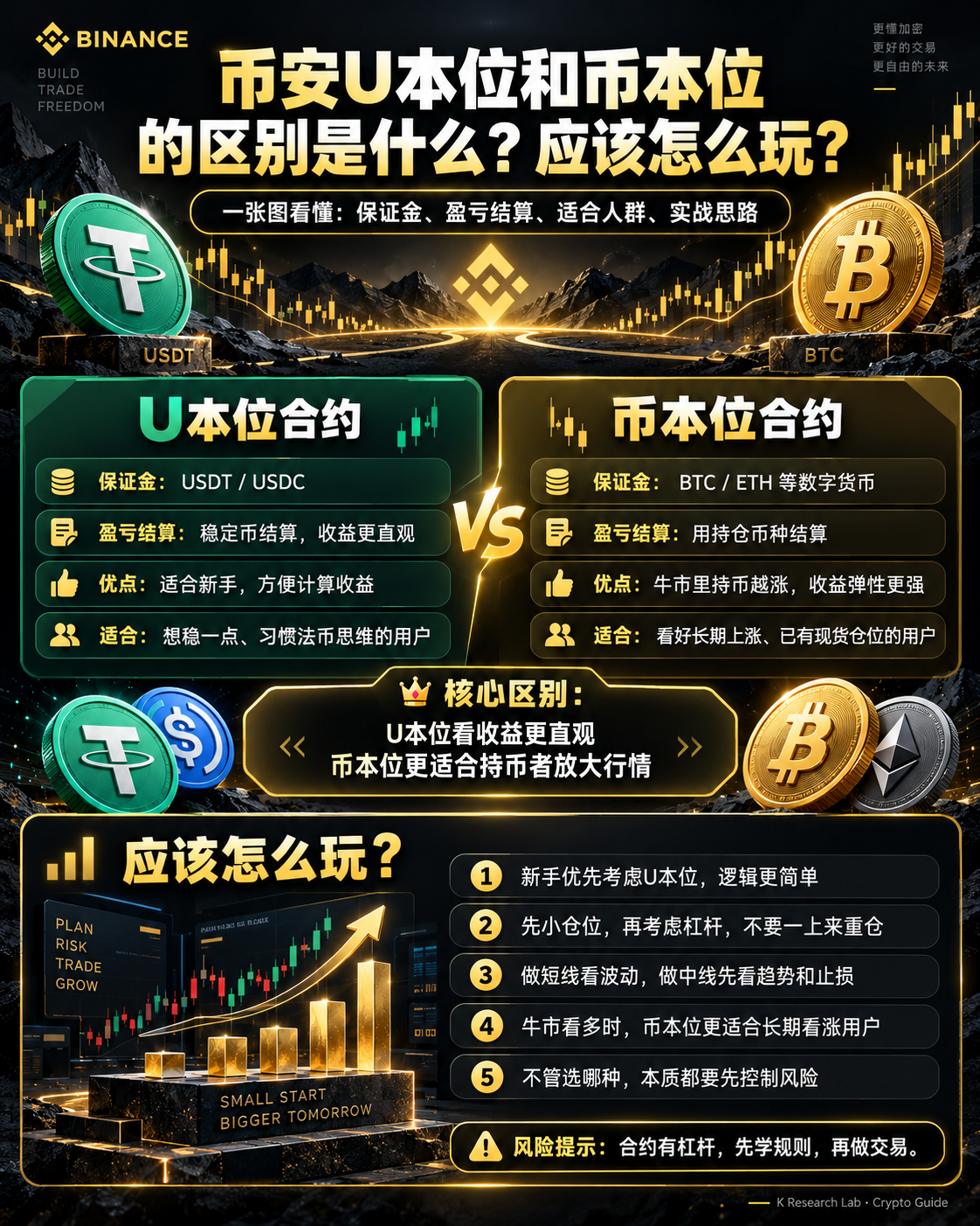 币安U本位和币本位的区别是什么？币安合约交易怎么玩？2026新手完整指南